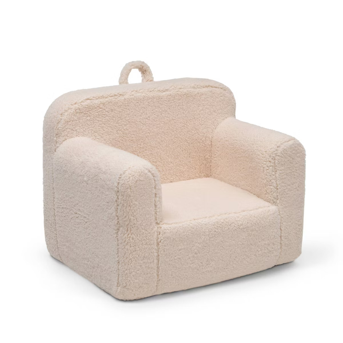 Delta Children Kids' Cozee Sherpa Chair - 18 Months and Up - Cream | Target