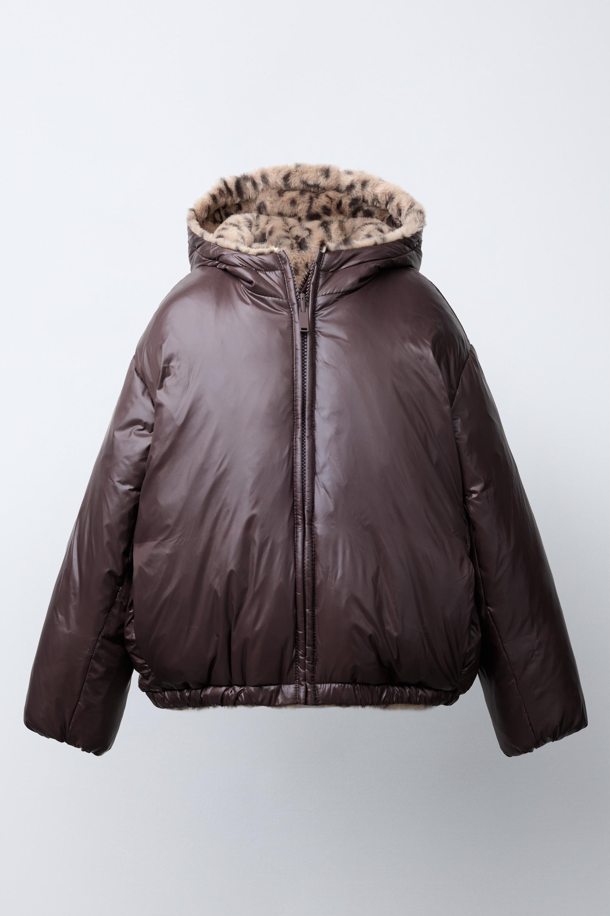 REVERSIBLE FAUX FUR ANIMAL PRINT JACKET | Zara US