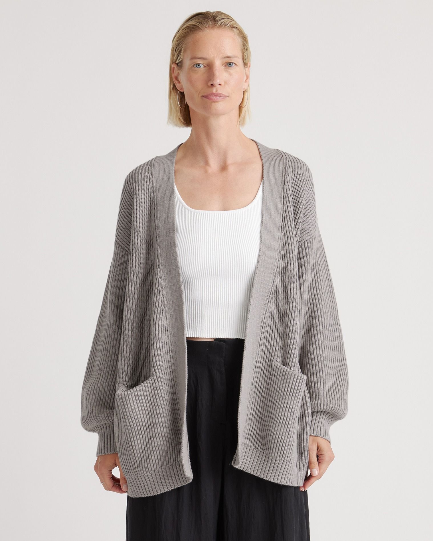 100% Organic Cotton Oversized Cardigan | Quince