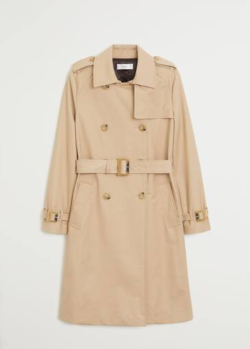 Classic cotton trench coat | MANGO (US)
