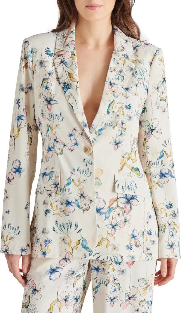 Steve Madden Destiny Floral Print Blazer | Nordstrom | Nordstrom