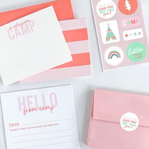 Summer Camp Stationery Set - Pink | Joy Creative Shop
