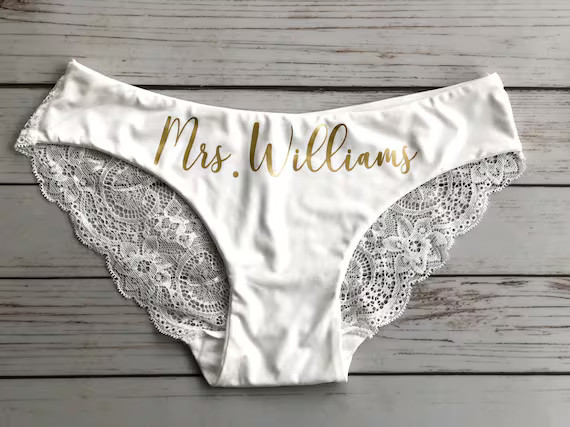 Personalized Bride Panties - Custom Bride Panties - Bridal Lingerie - Bachelorette Party Gift - B... | Etsy (US)