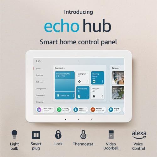 Introducing Echo Hub | 8” smart home control panel with Alexa | Compatible with thousands of de... | Amazon (US)