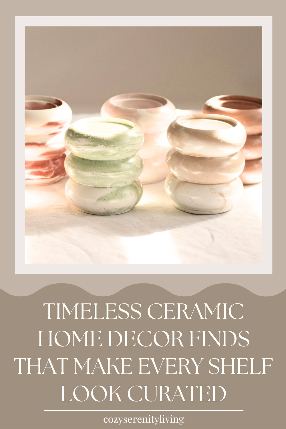 Discover timeless ceramic home decor finds that instantly elevate shelves, coffee tables, consoles, and built-ins with a soft curated aesthetic. These sculptural ceramic accents bring warmth, texture, and an effortless designer-inspired feel to modern organic interiors, neutral living rooms, and cozy minimalist spaces. From glossy ceramic candle holders to aesthetic decorative objects and shelf styling pieces, these home decor finds create a calm and elevated atmosphere in any room. ceramic home decor, shelf styling ideas, modern organic decor, neutral home decor finds, aesthetic living room decor, sculptural decor accents, minimalist shelf decor, cozy home styling, earthy interiors, decorative ceramic objects, coffee table decor ideas, curated home aesthetic, luxury look for less decor, trending Pinterest home decor

#LTKdayinmylife #LTKHome #LTKSaleAlert