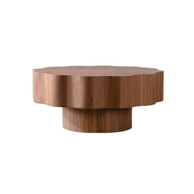 31.5" Irregular Coffee Table for Living Room, MDF Modern Nesting Imitation Wood Grain Coffee Table with Open Storage | Target