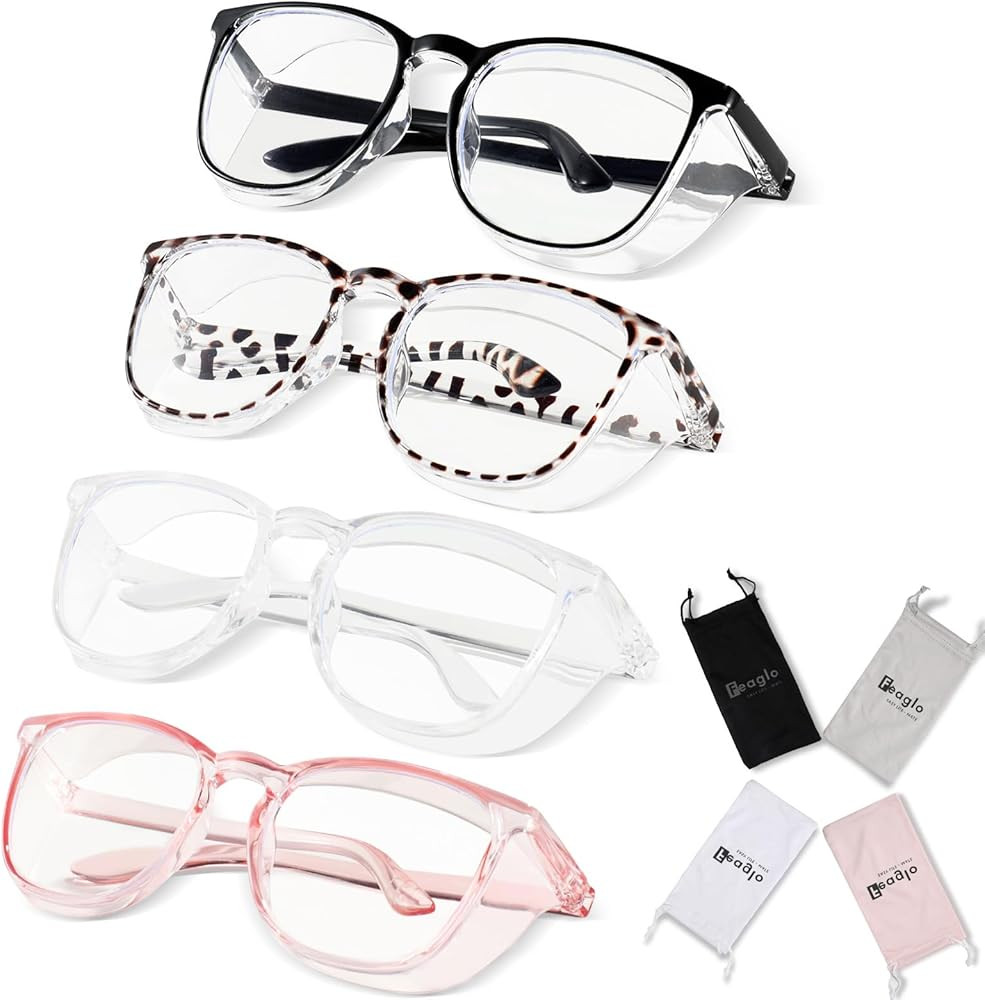 Feaglo Safety Glasses, Anti Fog Safety Goggles for Women Men, Blue Light Blocking Stylish Eye Pro... | Amazon (US)