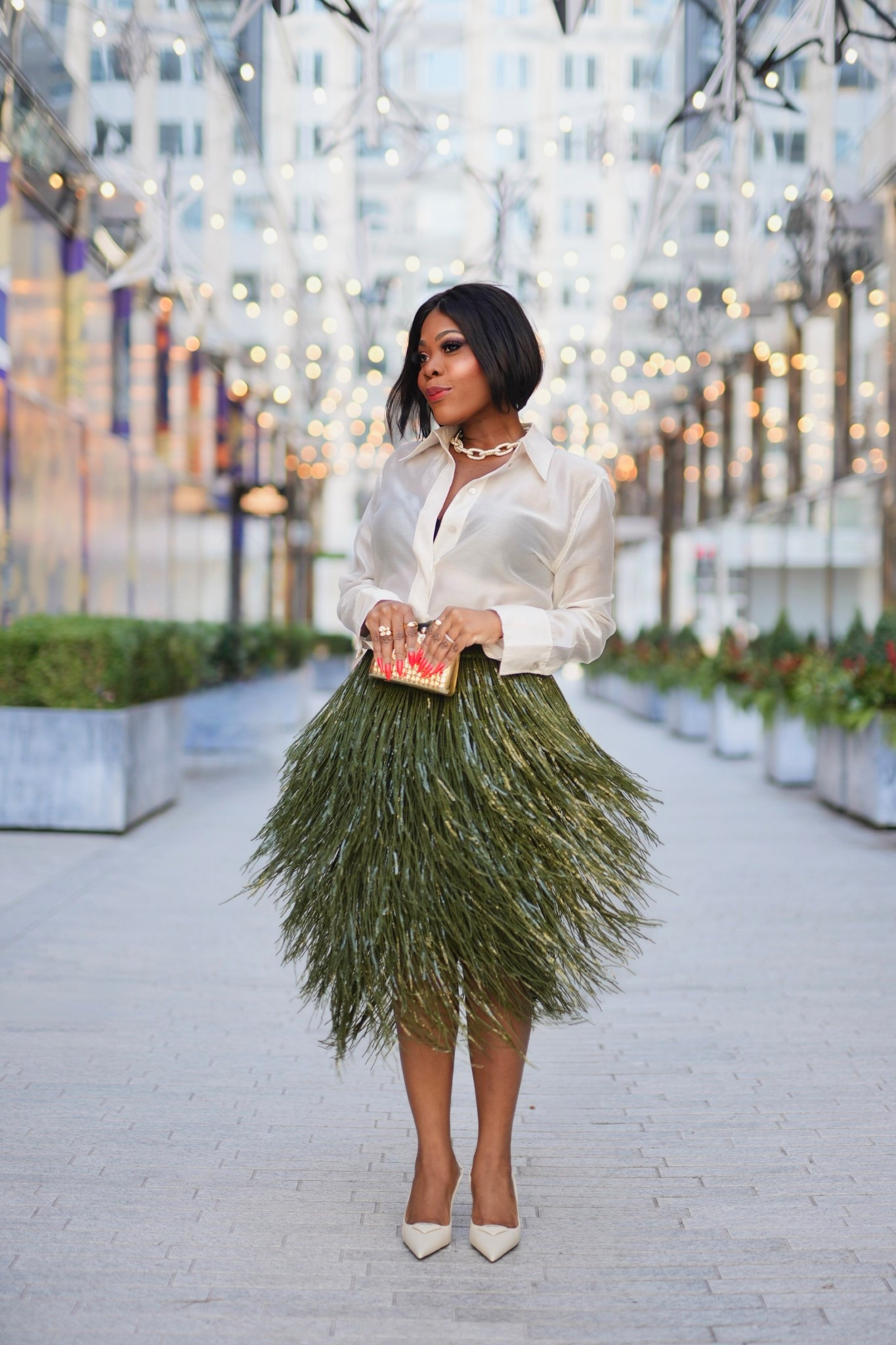 The perfect holiday party outfit 🌟 this skirt is so fun and I’m totally obsessed 

#LTKMidsize #LTKootd #LTKHoliday