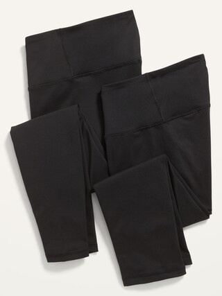 High-Waisted Elevate 7/8-Length & Crop Leggings 2-Pack for Women | Old Navy (US)
