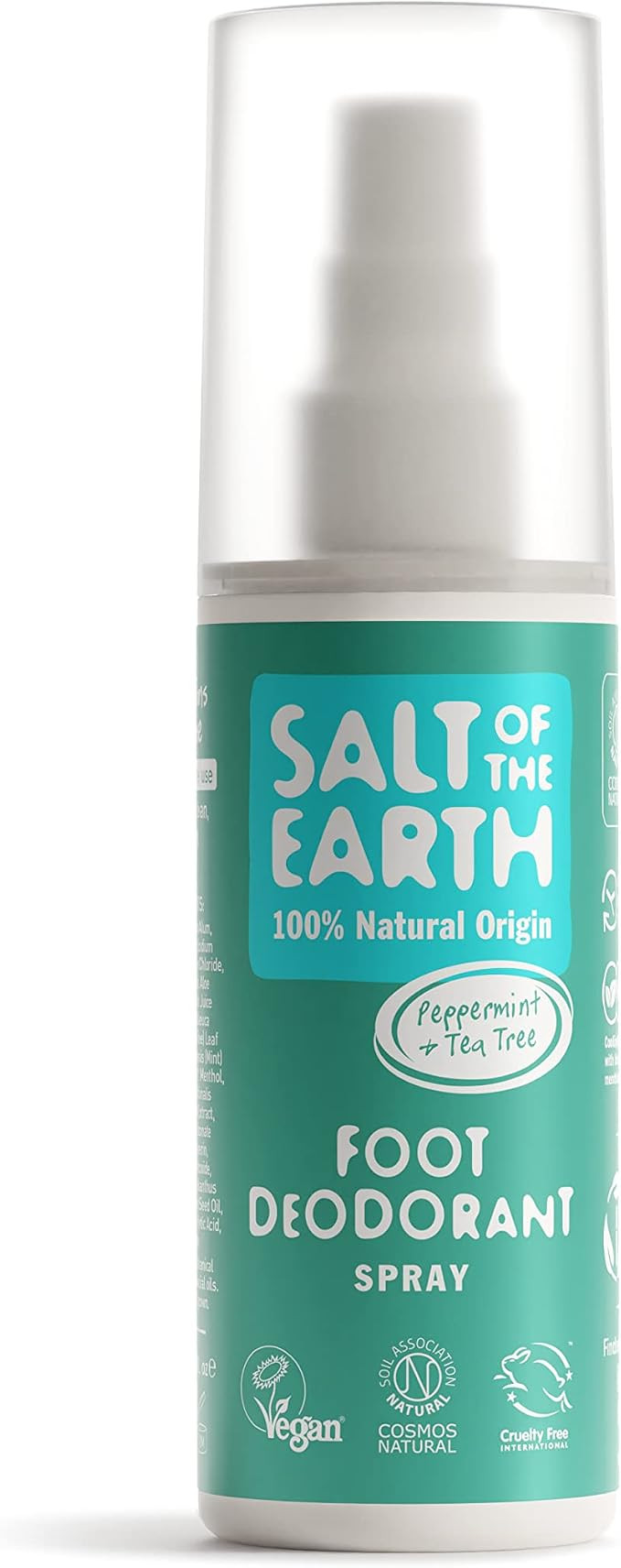 Salt of the Earth - Refillable Natural Foot Deodorant Spray - 100% Natural Origin Ingredients - P... | Amazon (UK)