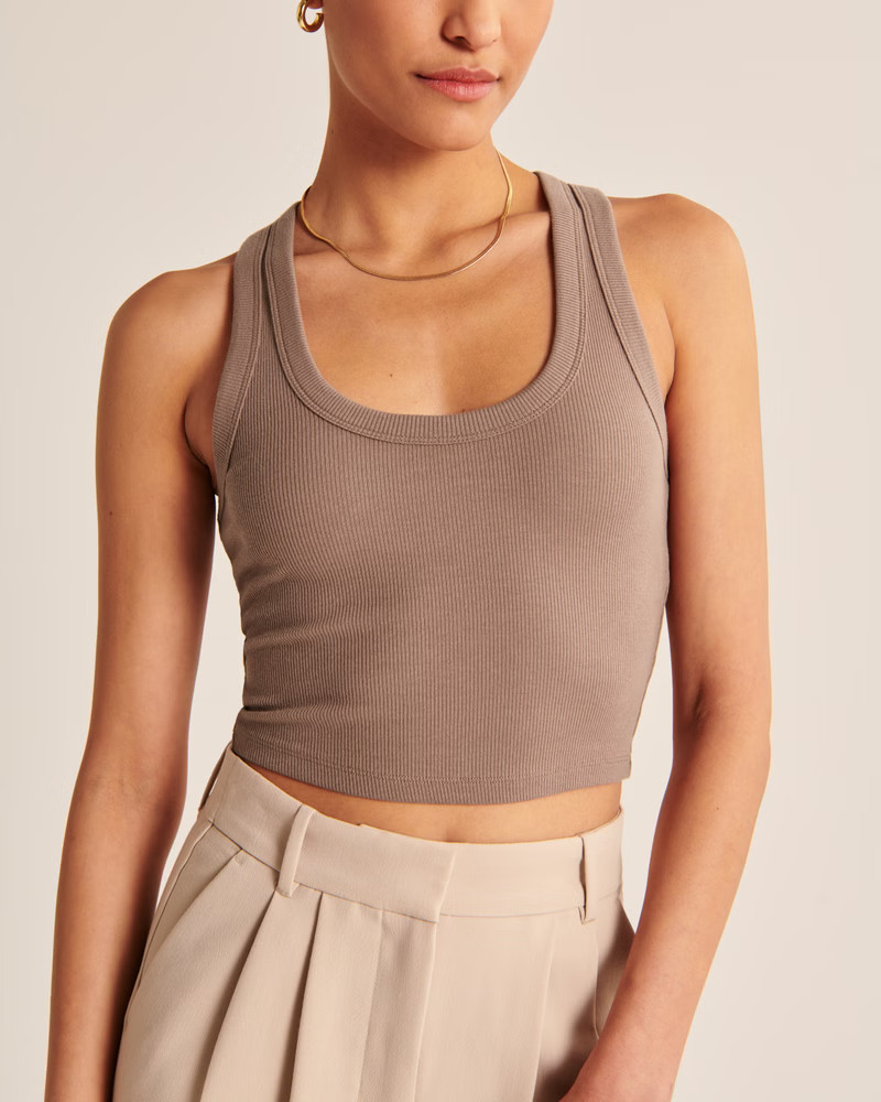 Essential Scoopneck Tank | Abercrombie & Fitch (US)