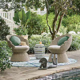 Novi Outdoor Swivel Chair | Grandin Road