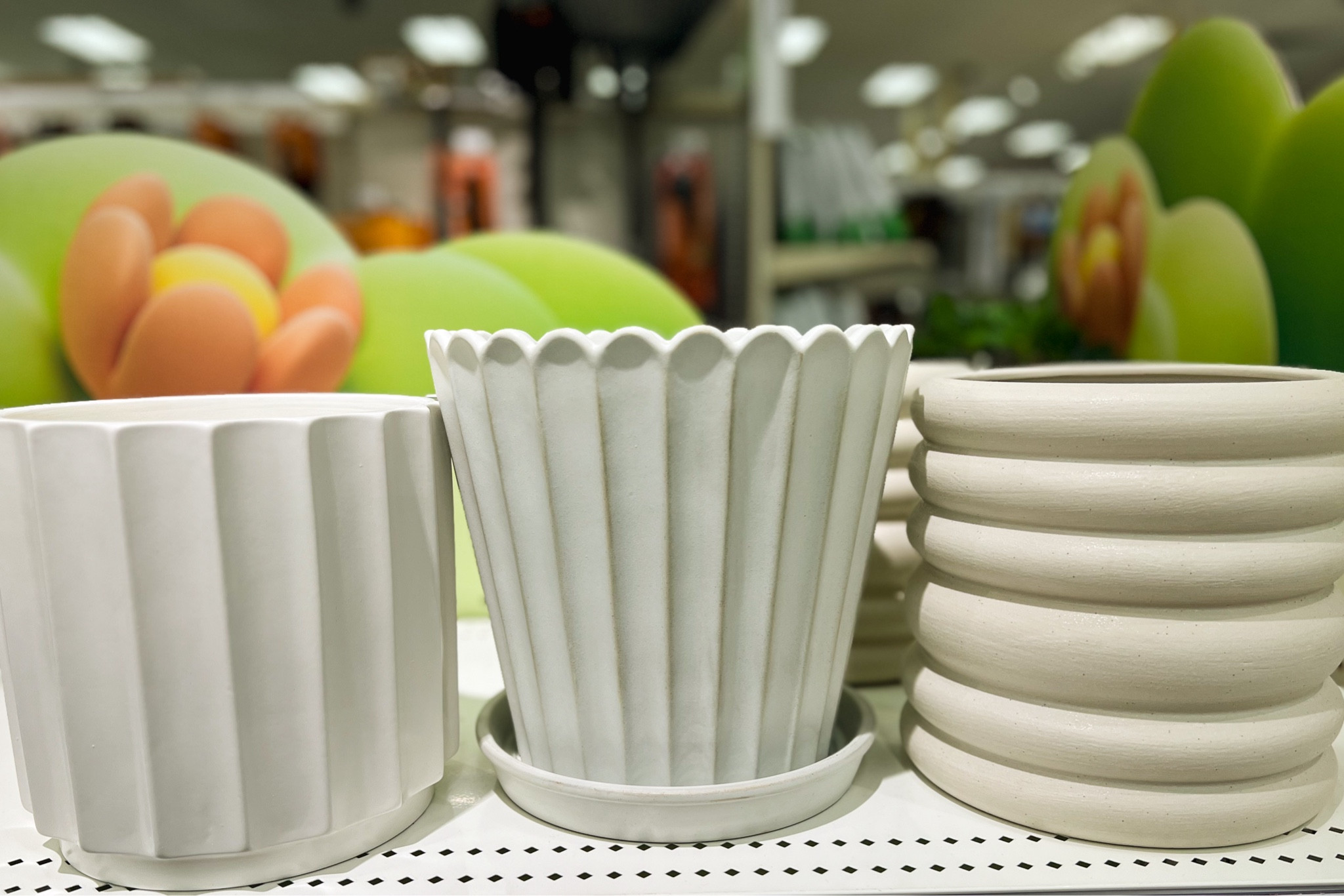 Planter Pots from @traget. Which one is your favorite? I went and bought the middle one - Scallop-Fluted Stoneware Indoor / Outdoor Planter Pot with Saucer Cream - Hearth & Hand™ with Magnolia. Refresh your living space with a new planter! But I also did love the the others by treshold.

#LTKfamily #LTKhome #LTKfindsunder50