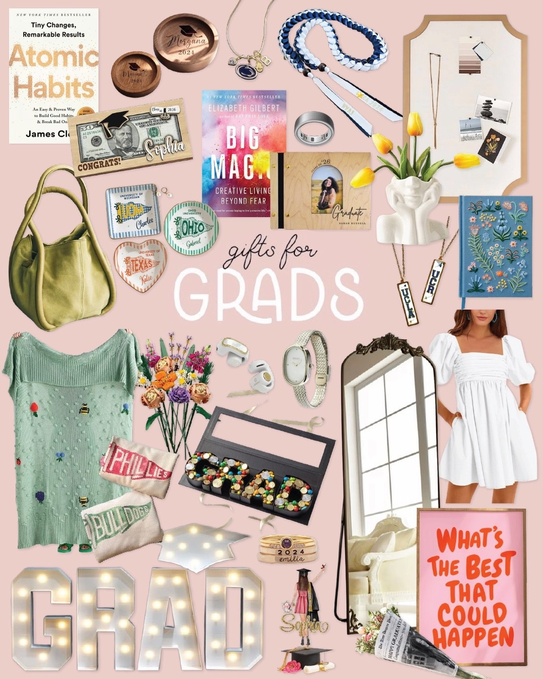 The best gifts for girl grads. All the things that make this next season feel exciting. Think cozy, inspiring, and fun little finds she’ll bring everywhere with her.

#GirlGrad #GraduationGifts #GradGiftGuide

#LTKdayinmylife #LTKSeasonal #LTKU