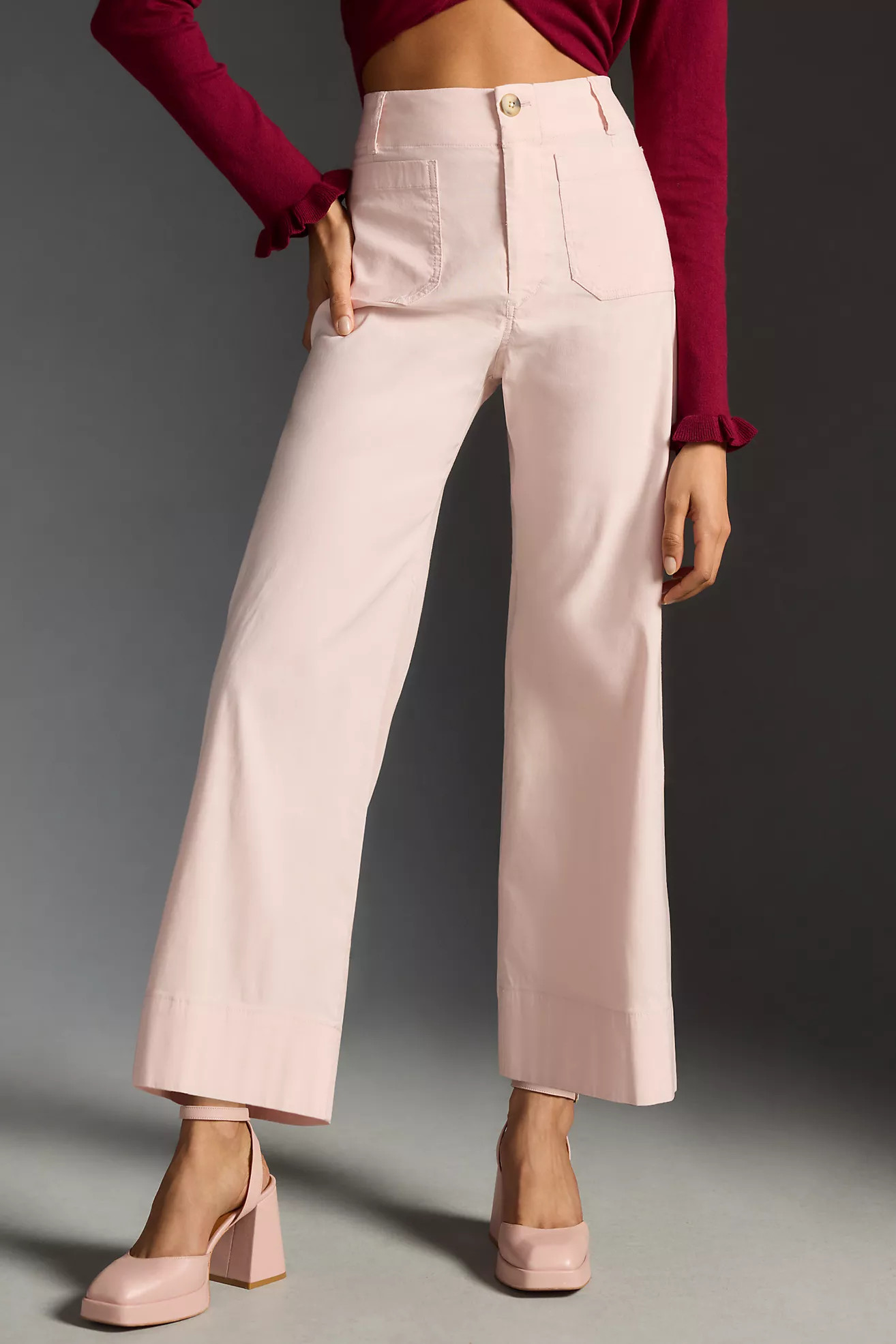 The Colette Cropped Wide-Leg Pants by Maeve | Anthropologie (US)