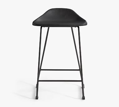 Brenner Leather Bar & Counter Stool | Pottery Barn (US)