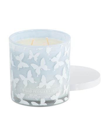 14oz Wood Peonies And Iris Scented Candle | TJ Maxx