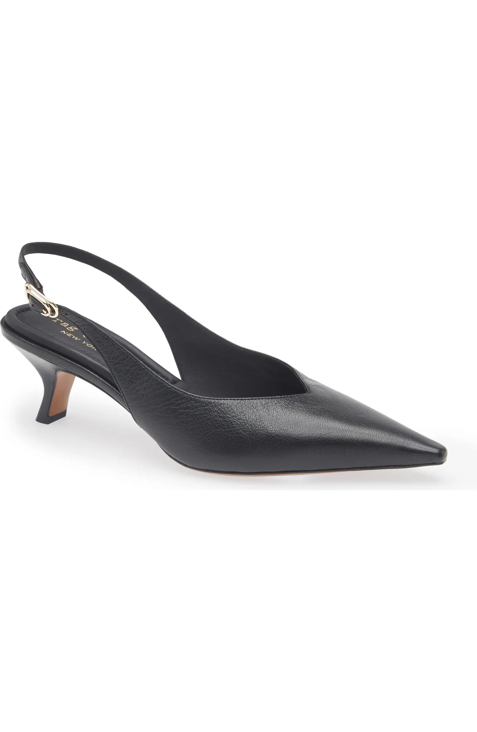 Madison Slingback Pointed Toe Kitten Heel Pump (Women) | Nordstrom