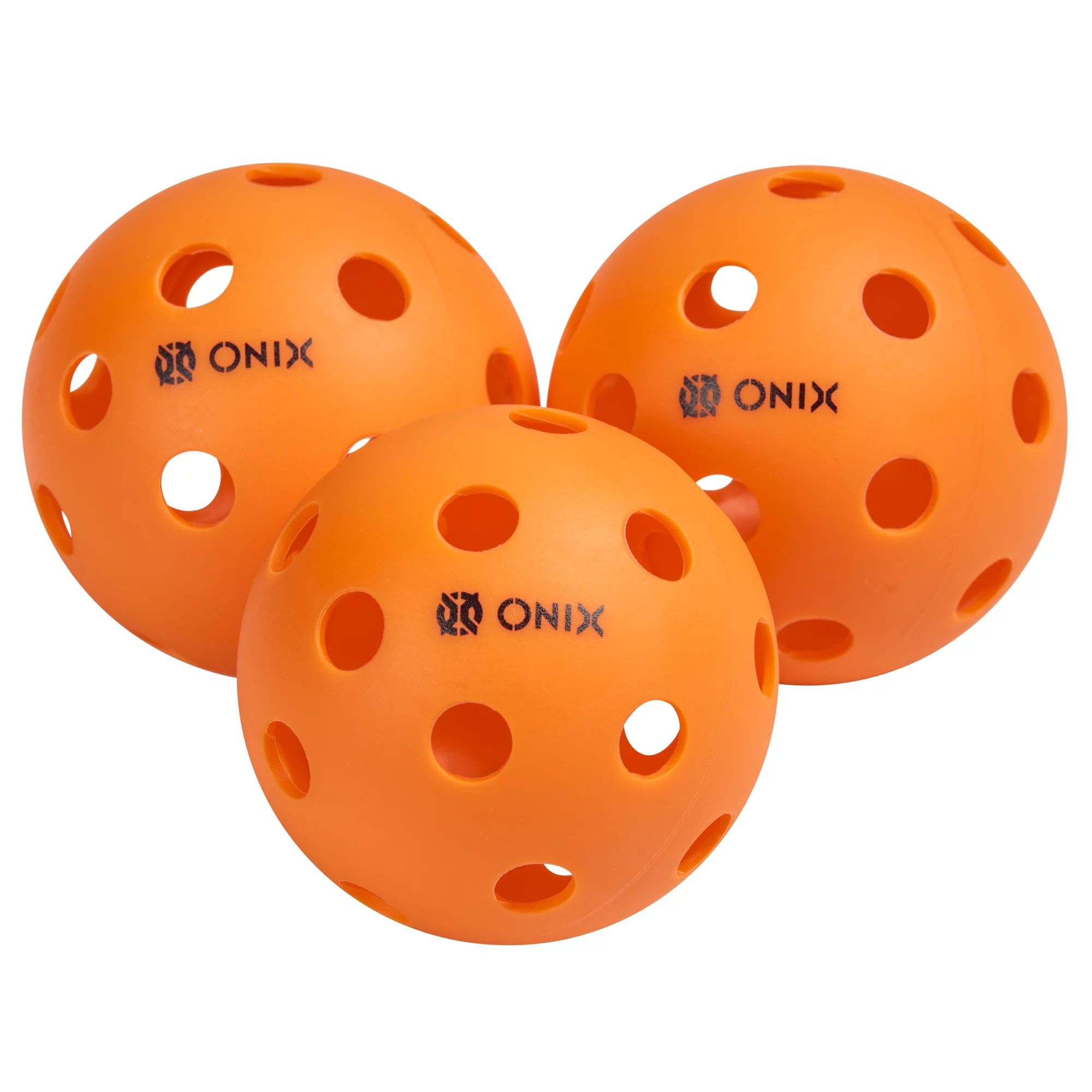 Recruit by ONIX Pickleball Pure Indoor Balls (Orange, 3-Pack) | Walmart (US)