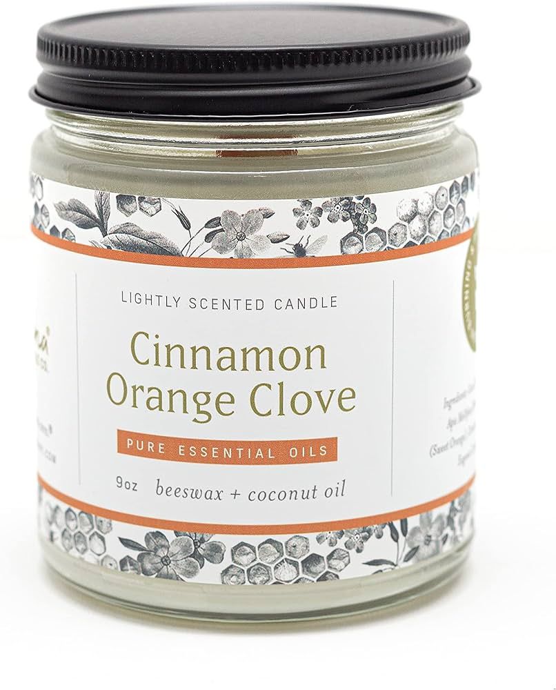 Fontana Candle Company - Cinnamon Orange Clove | Lightly Scented Candle 9 oz | Made from Beeswax ... | Amazon (US)