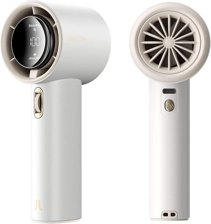 JISULIFE Portable Handheld Fan,Speed(1-100) Adjustable Turbo Mini Fan,3600mAh Battery Rechargeabl... | Amazon (US)