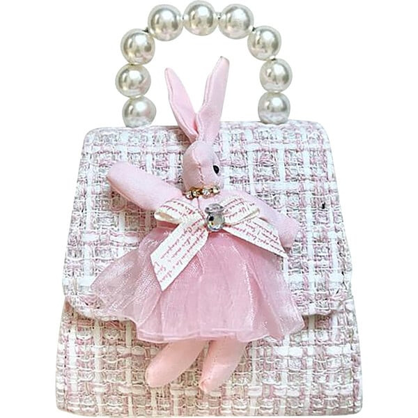 Bunny on Tweed Tea Party Purse, Pink - Ce Ce Co. Bags | Maisonette | Maisonette