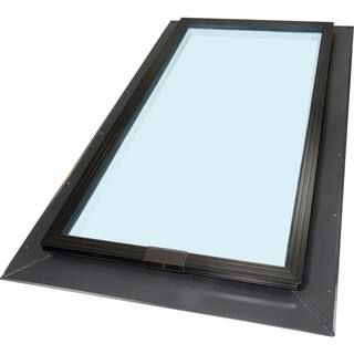 SUN-TEK 22-1/2 in. x 46-1/2 in. Fixed Self-Flashing Skylight with Tempered Low-E3 Glass FGC.2549.... | The Home Depot