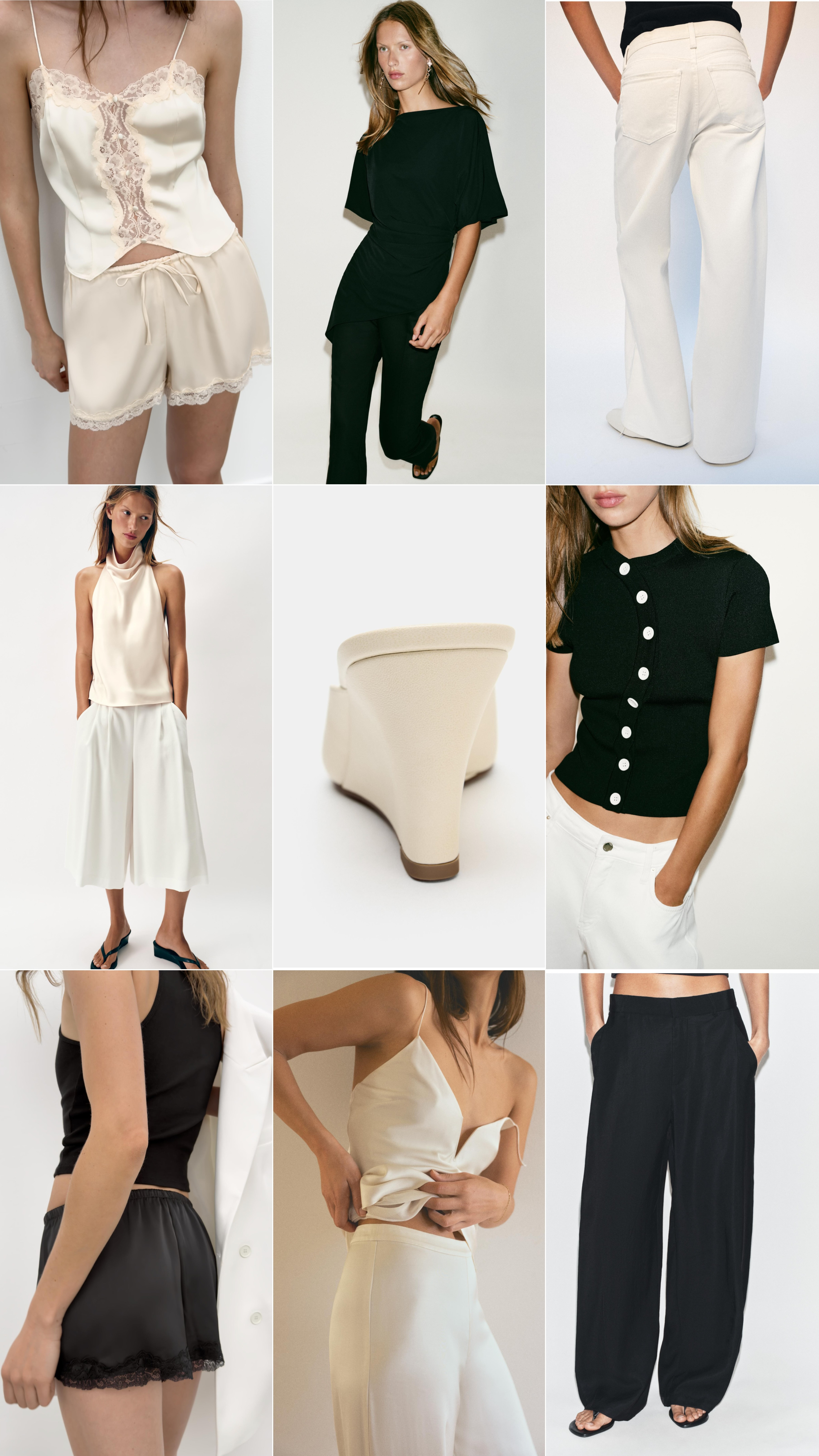 ZARA new in payday picks

A monochrome summer with classic black and white wardrobe staples - I instantly added the satin tops to my basket and love these white jeans for summer outfits too! #zara #payday 

 #LTKuk #LTKspring #LTKsummer
