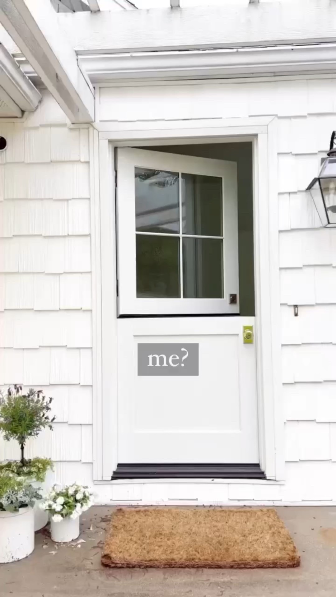 A Dutch door is the best of both worlds: it allows you to enjoy the outdoors while keeping kids and pets safe inside. When the top is opened, it allows fresh air to pass through without a mess. It also feels incredibly warm and welcoming.

#LTKStyleTip #LTKFindsUnder50 #LTKHome
