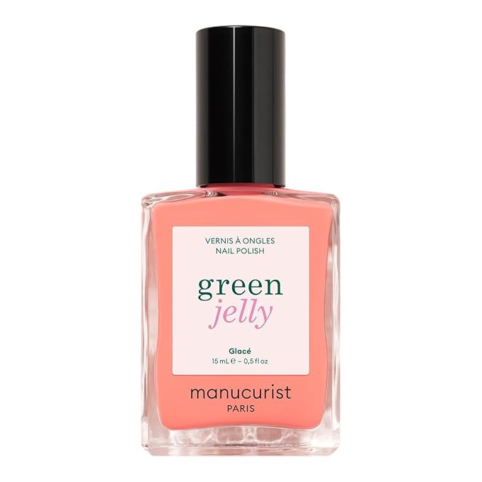 Manucurist - Glacé Green™ Jelly Nail Polish - Translucent Coral Sheer Nail Polish, Glossy Effe... | Amazon (US)