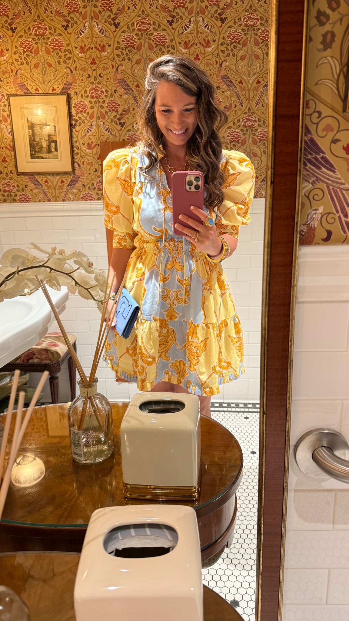 Brunch Date on a Wednesday with my love! Wearing Beyond by Vera’s newest collection 💛💙 This dress would be darling for an upcoming Mother’s Day Brunch Dress 

#LTKootd #LTKMothersDay #LTKSeasonal