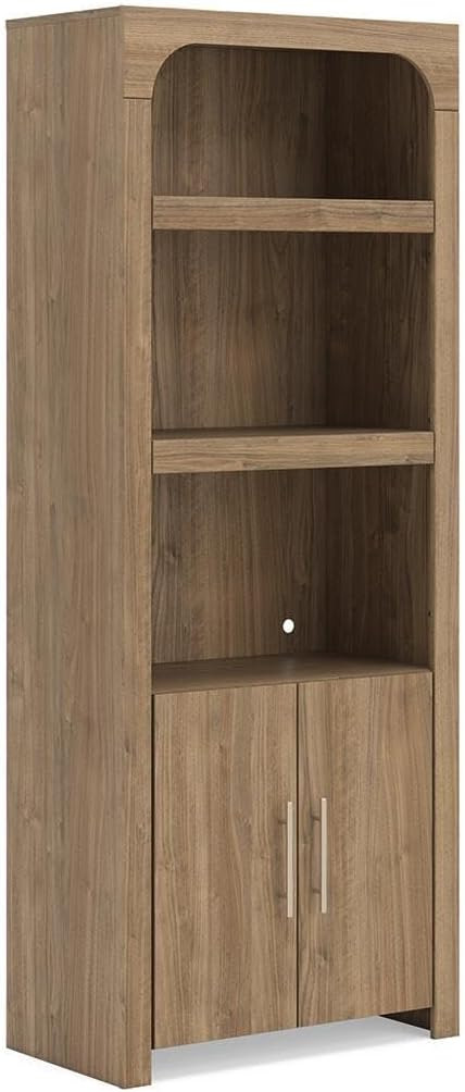 Signature Design by Ashley Tall Display Case Cabinet with Doors, Brown | Amazon (US)