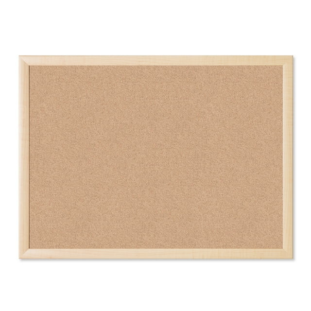 U Brands 17 x 23 in. Cork Bulletin Board, Brown Birch Frame | Walmart (US)