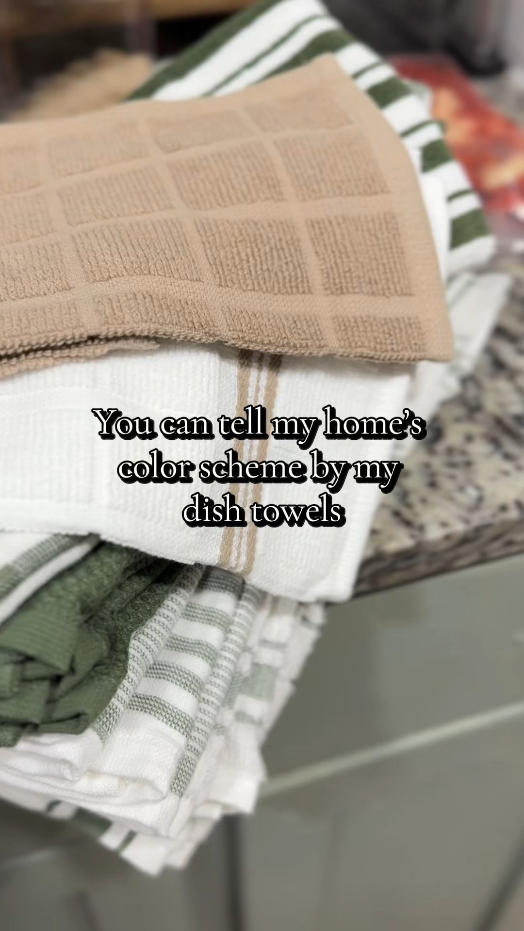 I keep my home calm by sticking to a simple color scheme — even down to the dish towels.

Warm neutrals, soft contrast, and nothing too loud. It makes everything feel more put together without trying.

If your home feels visually overwhelming, start small. Details matter more than big changes.

Save this for later 🤍


#LTKmomlife #LTKOver40 #LTKHome