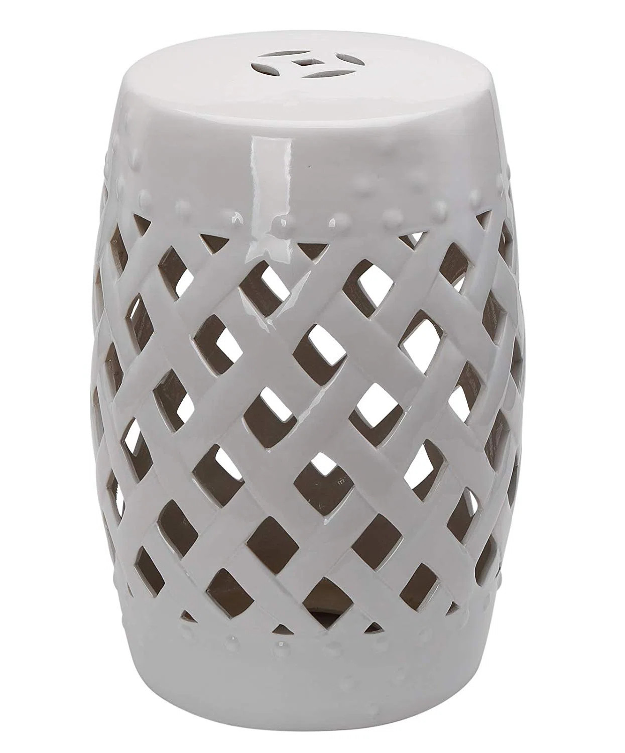 Tillia Porcelain Stoneware Temperature (semi-porcelain) Accent Stool | Wayfair North America