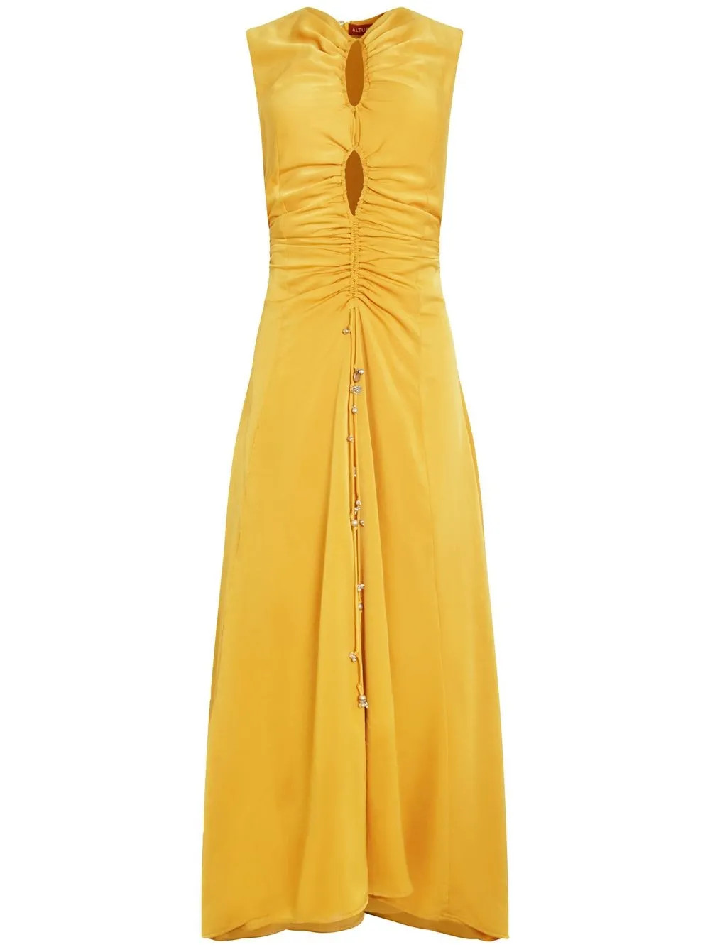 Altuzarra Kaya Gathered Midi Dress - Farfetch | Farfetch Global