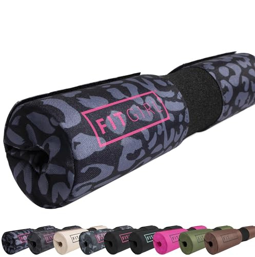 FITGIRL - Squat Pad and Hip Thrust Pad for Leg Day, Barbell Pad Stays in Place Secure, Thick Cushion for Comfortable Squats Lunges Glute Bridges, Olympic Bar and Smith Machine (Deluxe Animal) | Amazon (US)