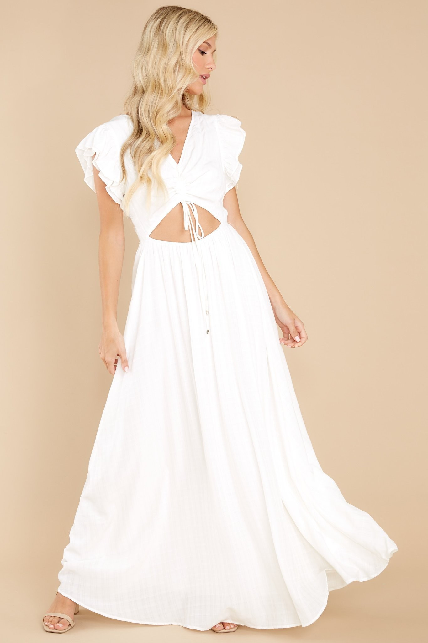 All That Matters White Maxi Dress | Red Dress 