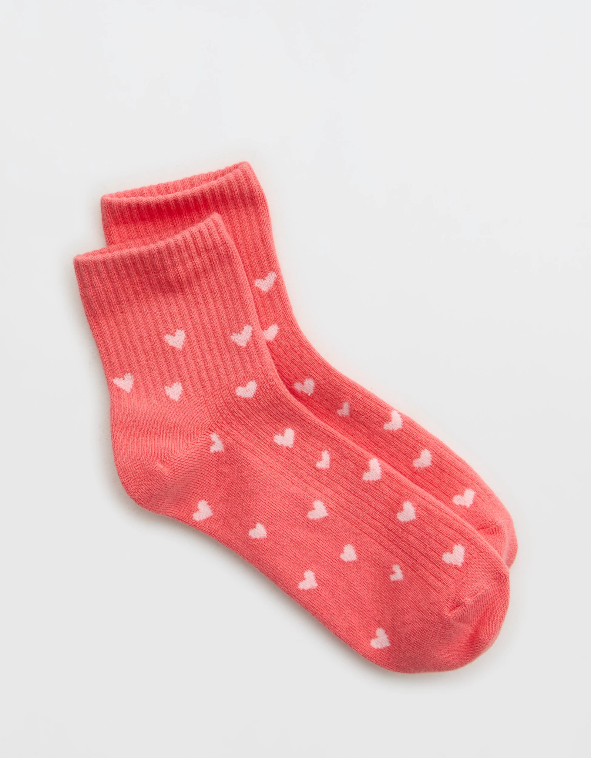Aerie Ribbed Cotton Quarter Socks | Aerie