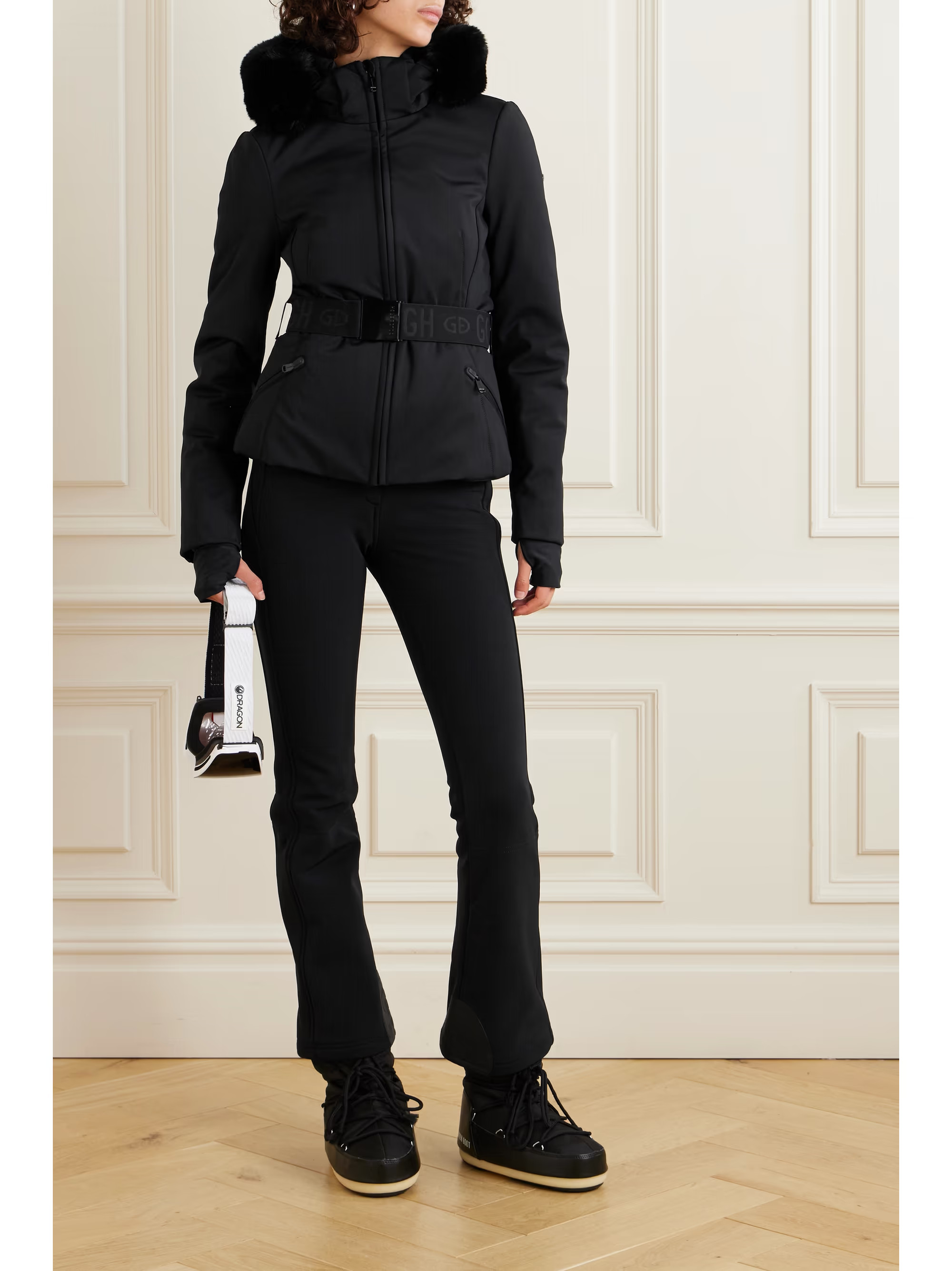 Veste de ski à capuche en tissu technique à finitions en fourrure synthétique Hida GOLDBERGH p... | NET-A-PORTER (UK & EU)