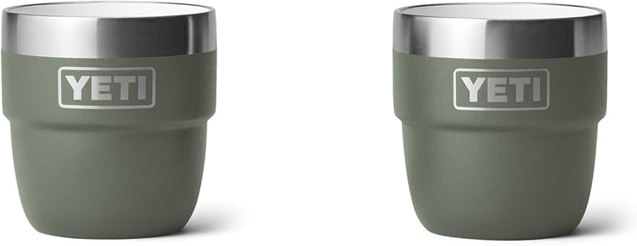 YETI Rambler 4 oz Stackable Cup, Stainless Steel, Vacuum Insulated Espresso/Coffee Cup, 2 Pack, C... | Amazon (US)