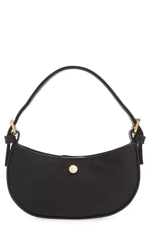 Mali + Lili Mini Nylon Baguette Bag in Black at Nordstrom | Nordstrom