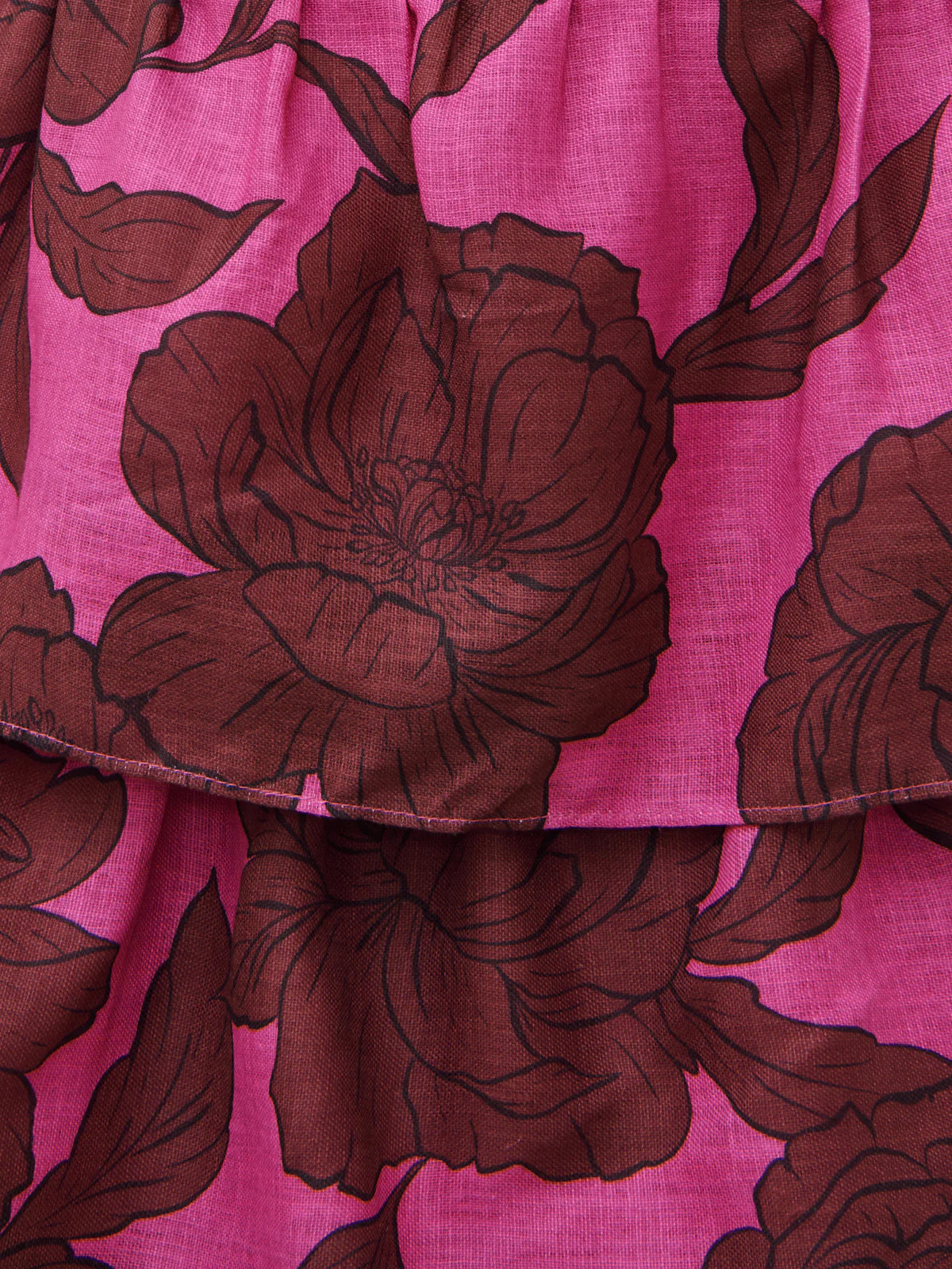 Aalyiah Square Neck Ruffle Midaxi Dress Curve | Pretty Lavish (UK)