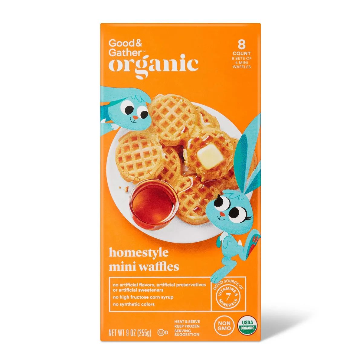 Organic Homestyle Frozen Waffles - 9oz/32ct - Good & Gather™ | Target