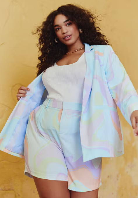 Pleat Front Short | Eloquii