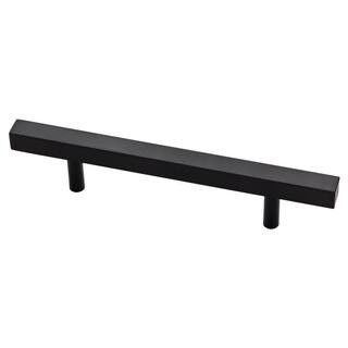Liberty Square 3-3/4 in. (96mm) Center-to-Center Matte Black Bar Pull-P37280C-FB-CP - The Home De... | The Home Depot