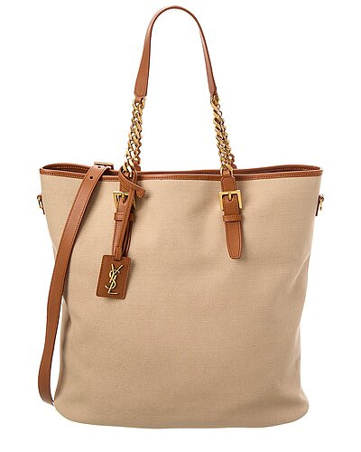 Logo Canvas & Leather Tote | Gilt & Gilt City