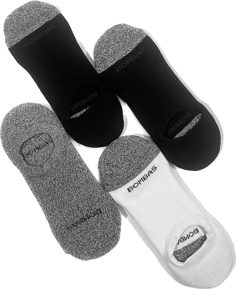 Bombas Women's Cushioned No Show Sock 4-Pack. size Large | Amazon (US)