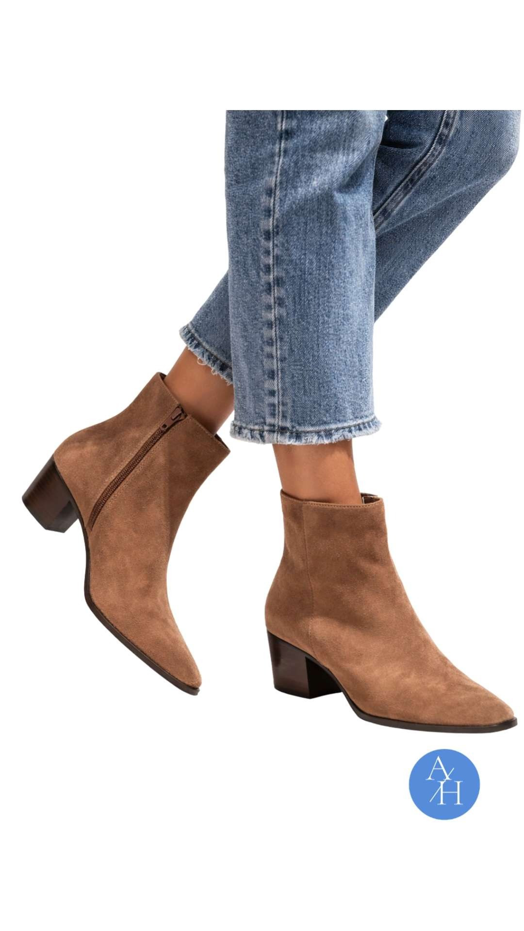 These top-selling low-heel booties are everywhere for a reason. Easy heel height, pointed toe, and actually comfy for everyday wear. Major bonus: they’re 53% off right now—under $25 is kind of wild for boots this good. 

 #LTKootd #LTKOver40