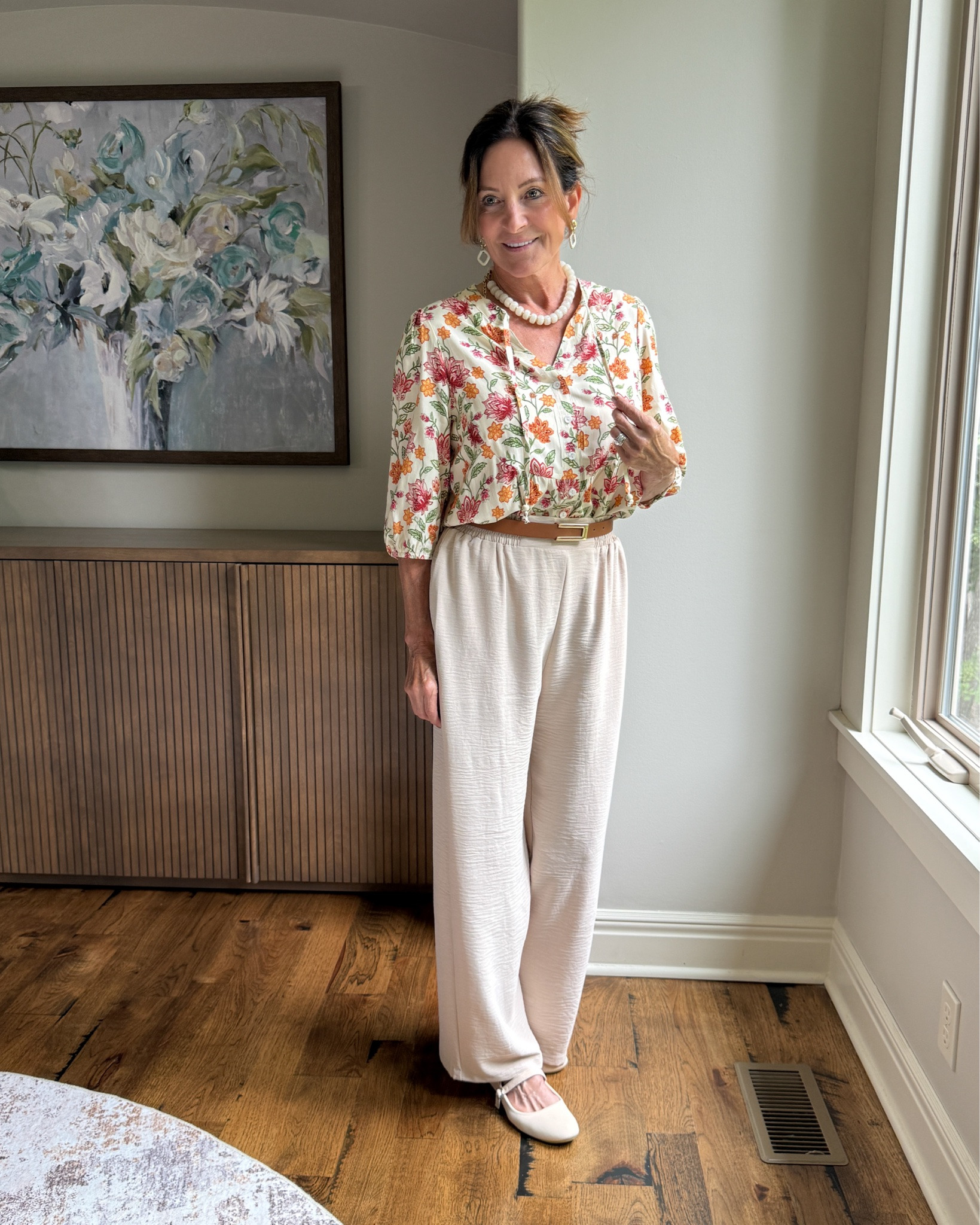 How to Look Polished in Comfortable Travel Pants

These are the kinds of pants I want in my suitcase—comfortable enough for a long travel day but polished enough to wear straight to lunch or sightseeing. Add a pretty blouse and a simple belt and they look intentional, not like travel clothes.

#traveloutfit #travelstyleover50 #comfortabletravelstyle #widelegpants #over50style